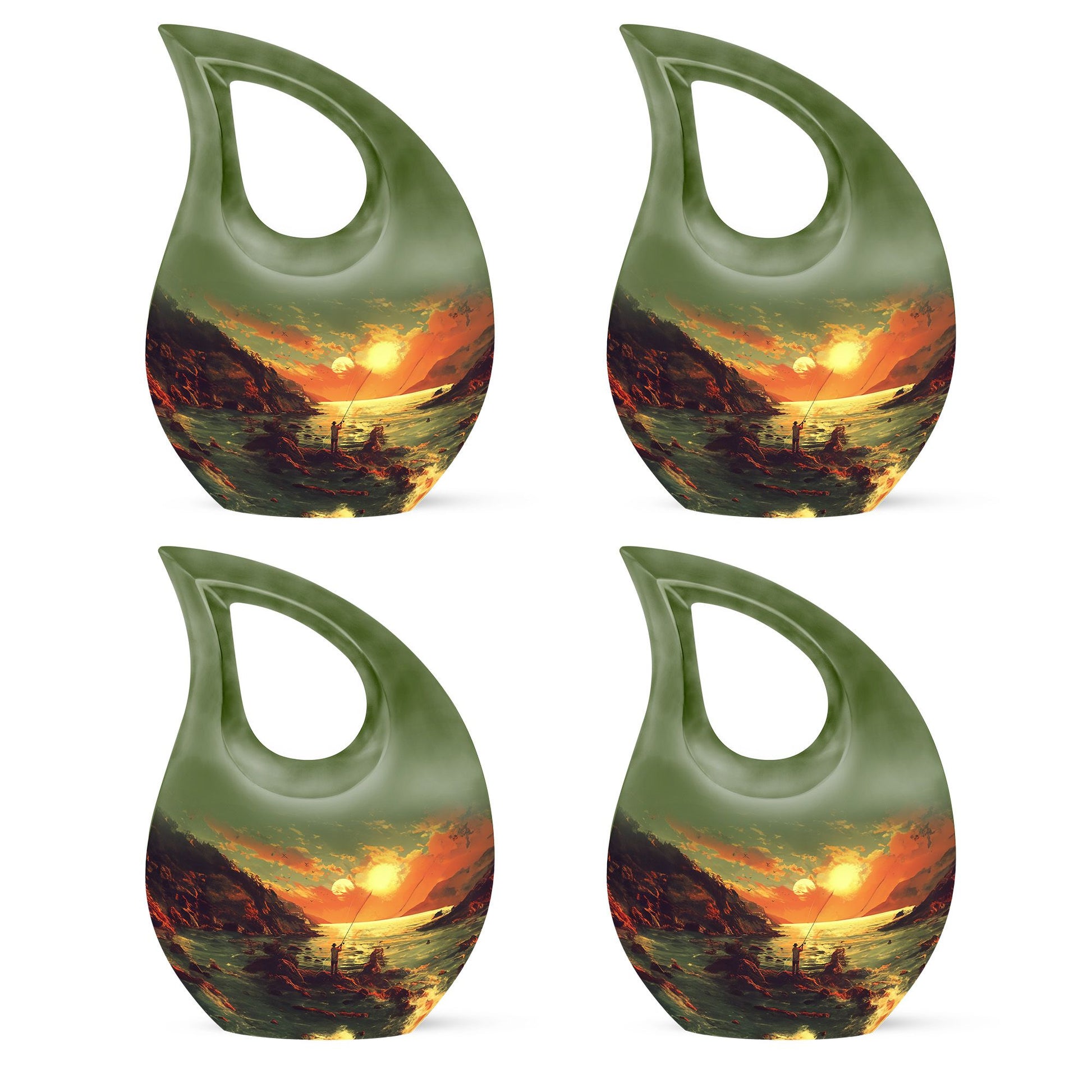 Fishing Theme 3 Inch Keepsake Pack of 4