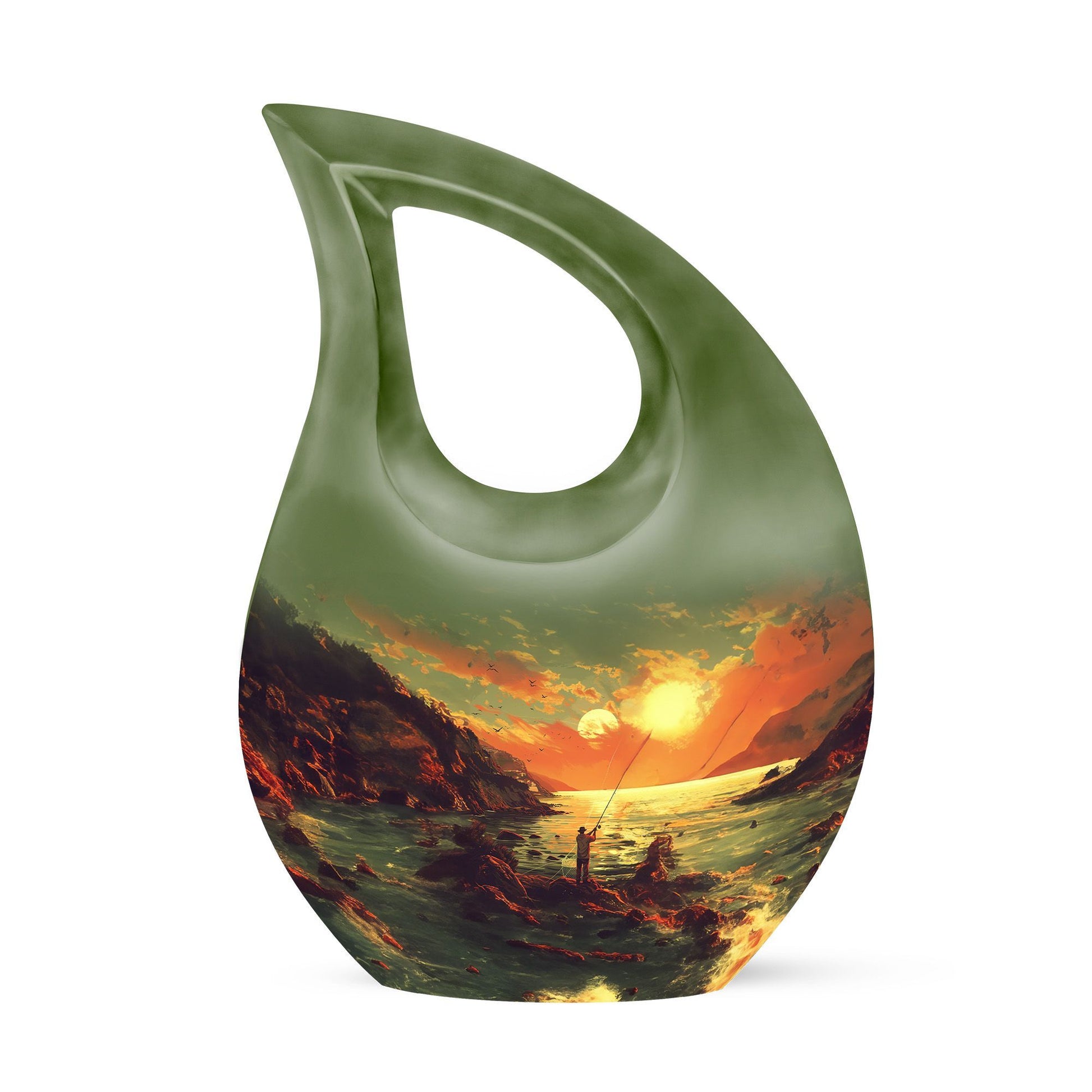 10-inch Cross Drop Fishing Urn