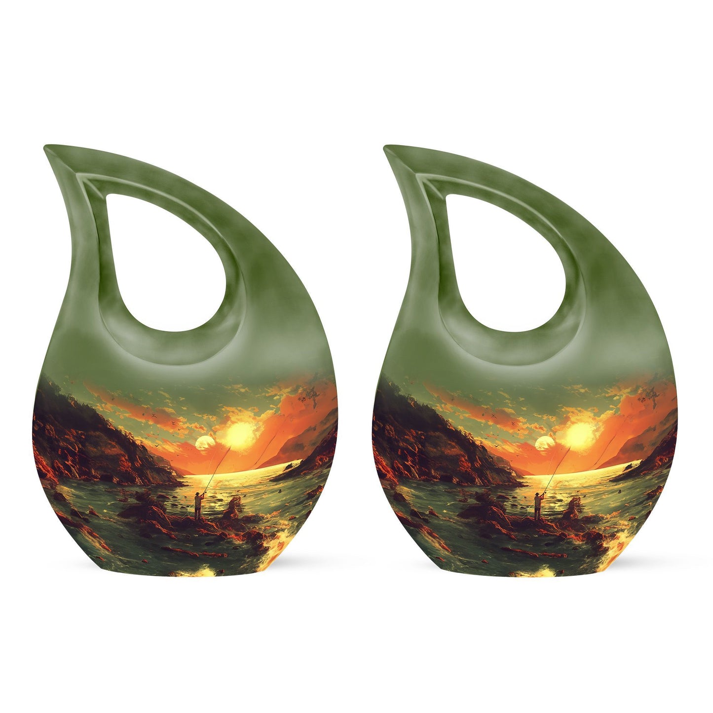 10-inch Cross Drop Fishing Urn