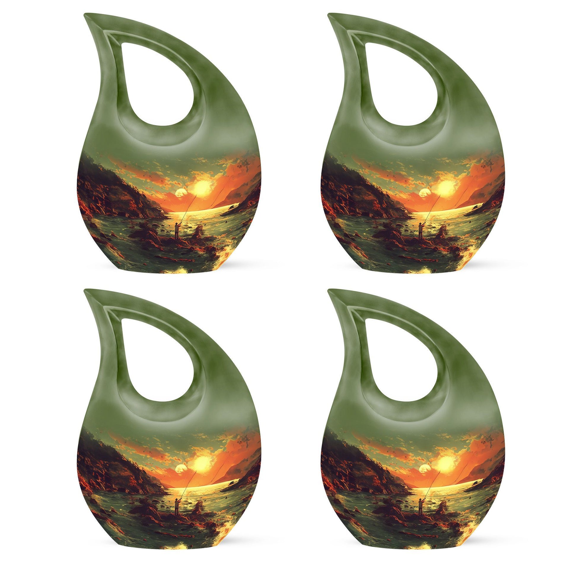 10-inch Cross Drop Fishing Urn