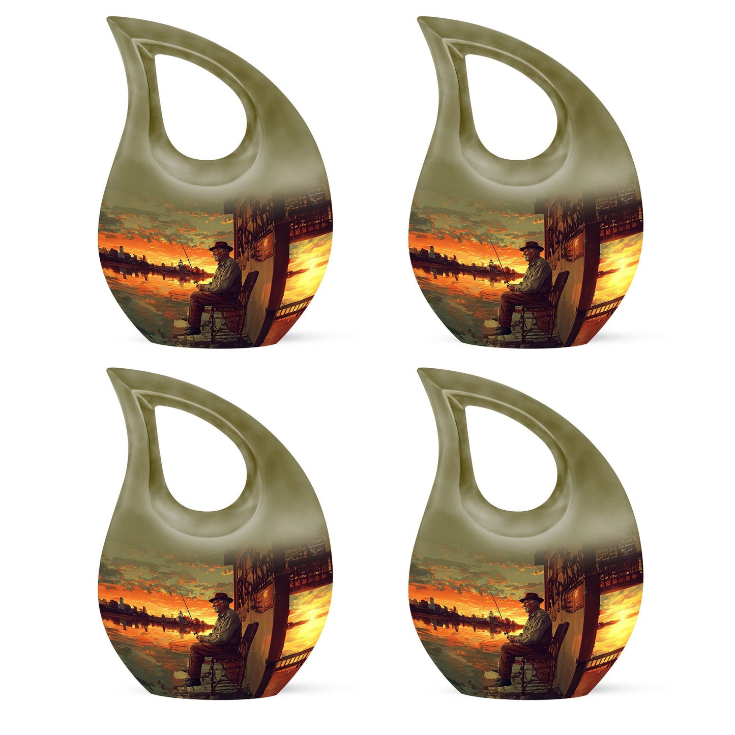 Fishing Theme 3 Inch Keepsake Pack of 4
