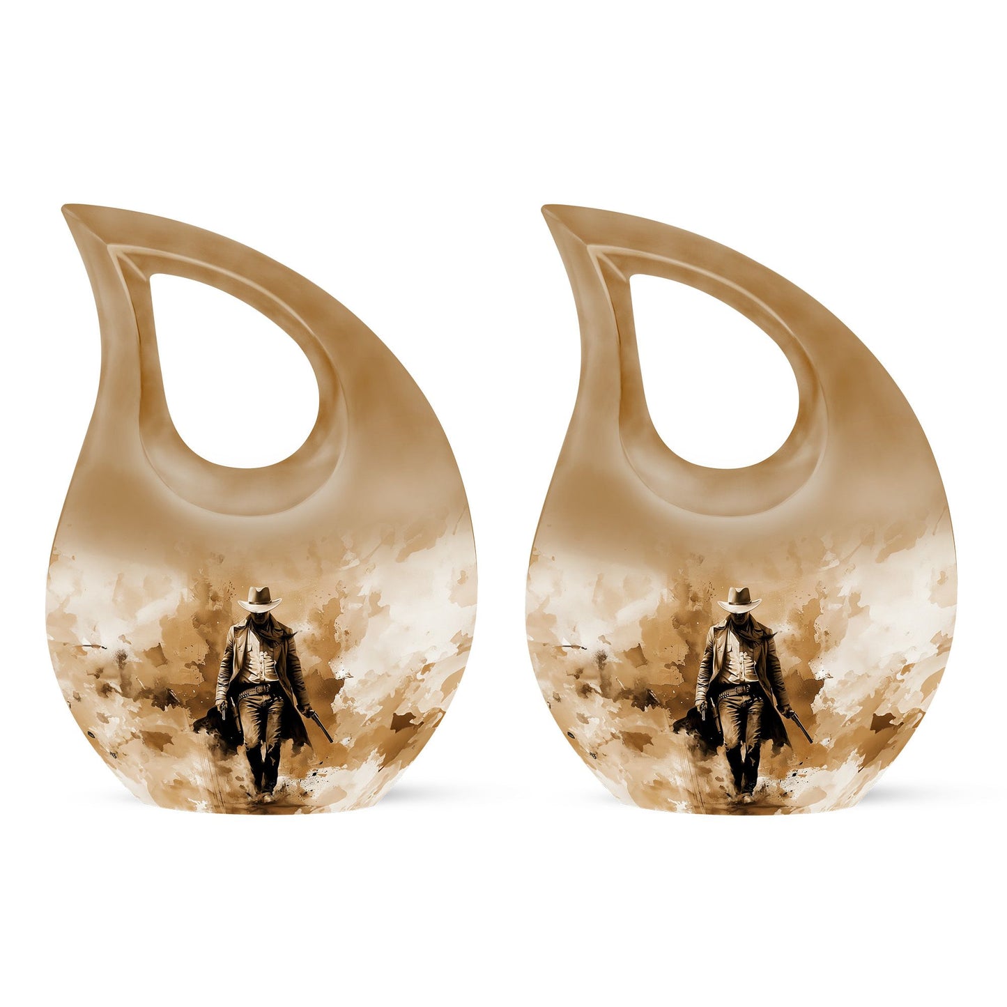 Cowboy Theme 3 Inch Keepsake Pack of 2