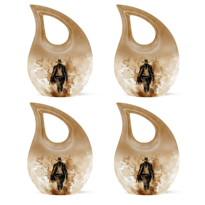 Cowboy Theme 3 Inch Keepsake Pack of 4