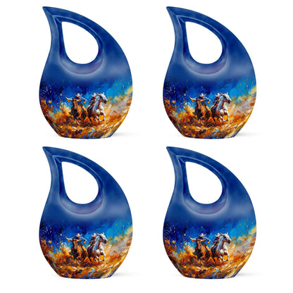 Cowboy Theme 3 Inch Keepsake Pack of 4