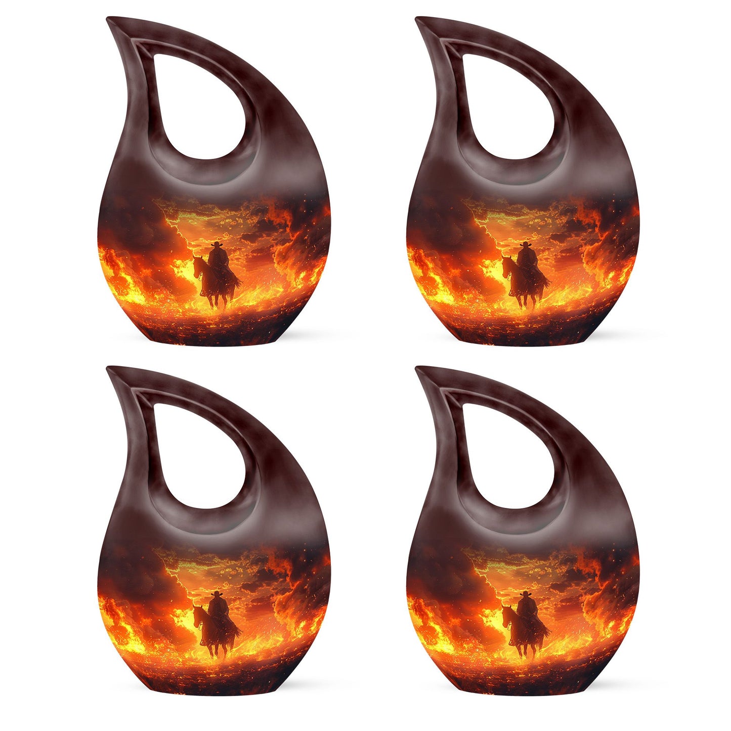 Cowboy Theme 3 Inch Keepsake Pack of 4