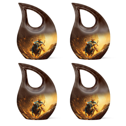 Cowboy Theme 3 Inch Keepsake Pack of 4