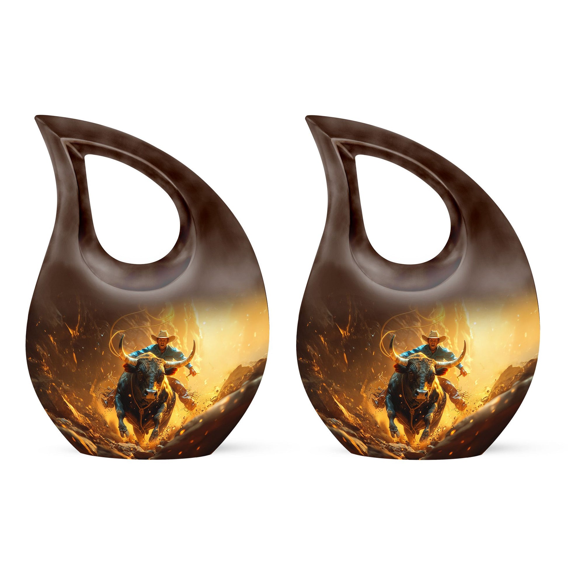 Cowboy Theme 3 Inch Keepsake Pack of 2