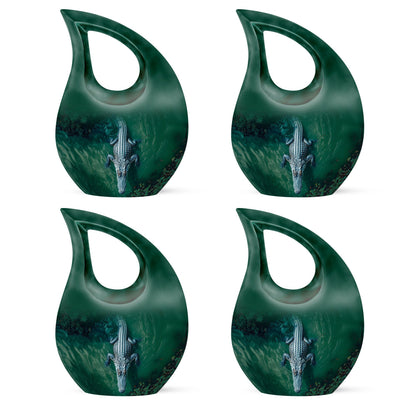 Medium size Alaigator-themed urn