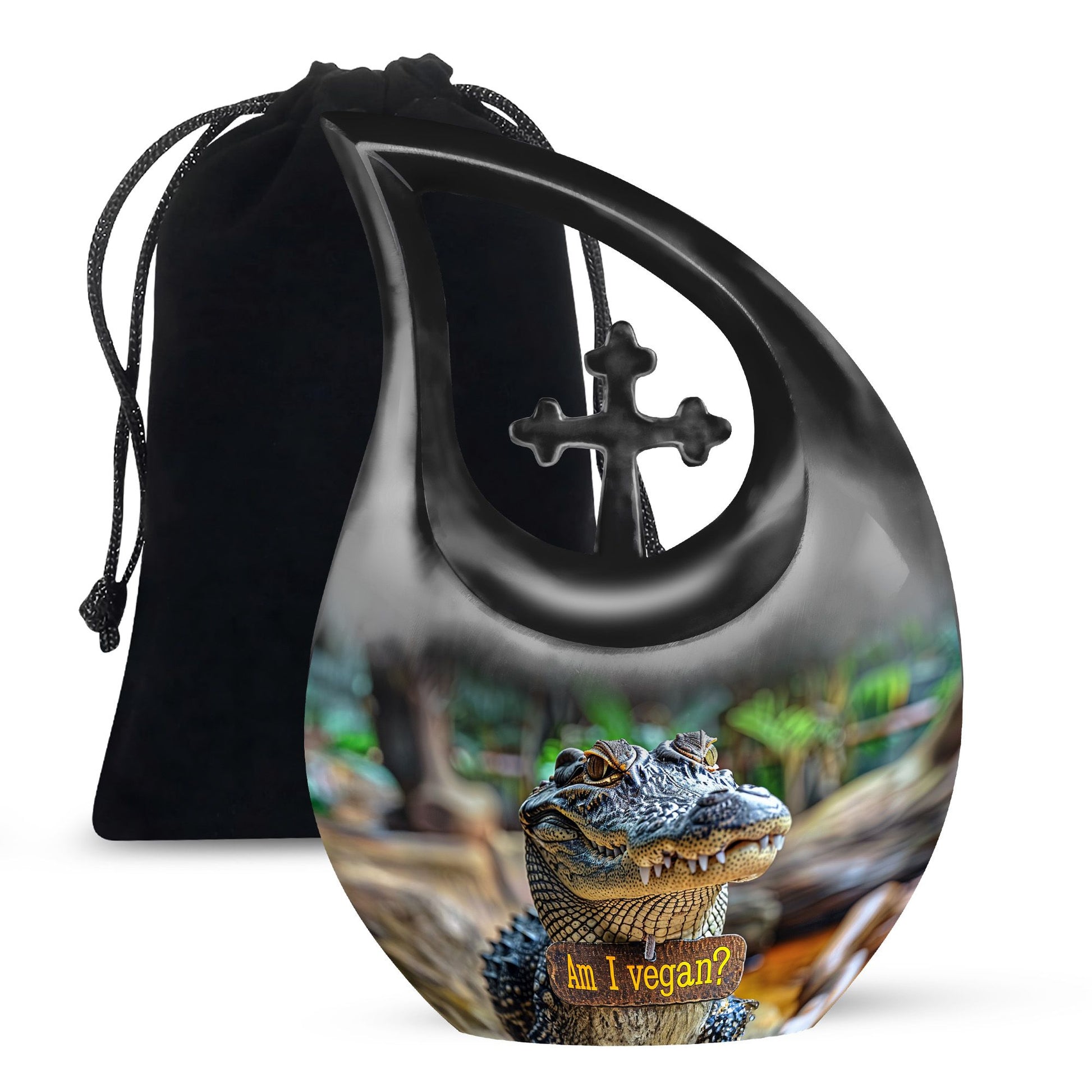 Alligator Theme Large Urn 10 Inch