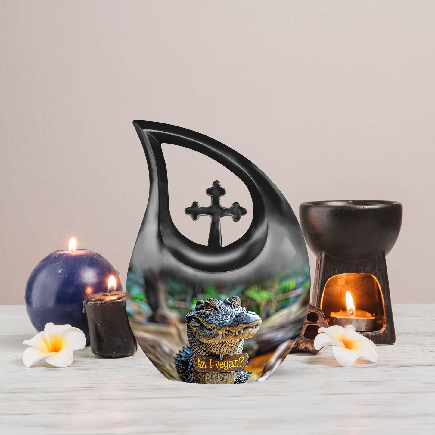 10 inch Aluminium Alligator Urn