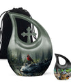 Cardinal Bird Theme Large Urn With 1 Keepsake Urn