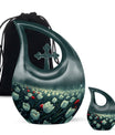 10-inch Tulip-themed Cross Drop Memorial Urn