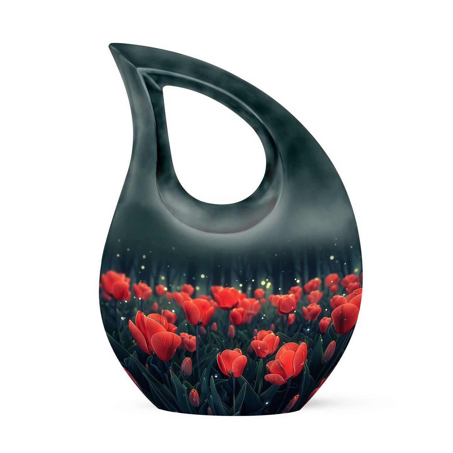Tulip themed urn for ashes
