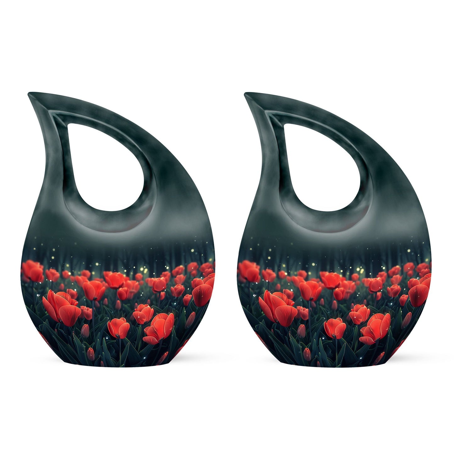 Tulip themed urn for ashes