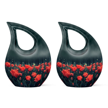 Tulip themed urn for ashes