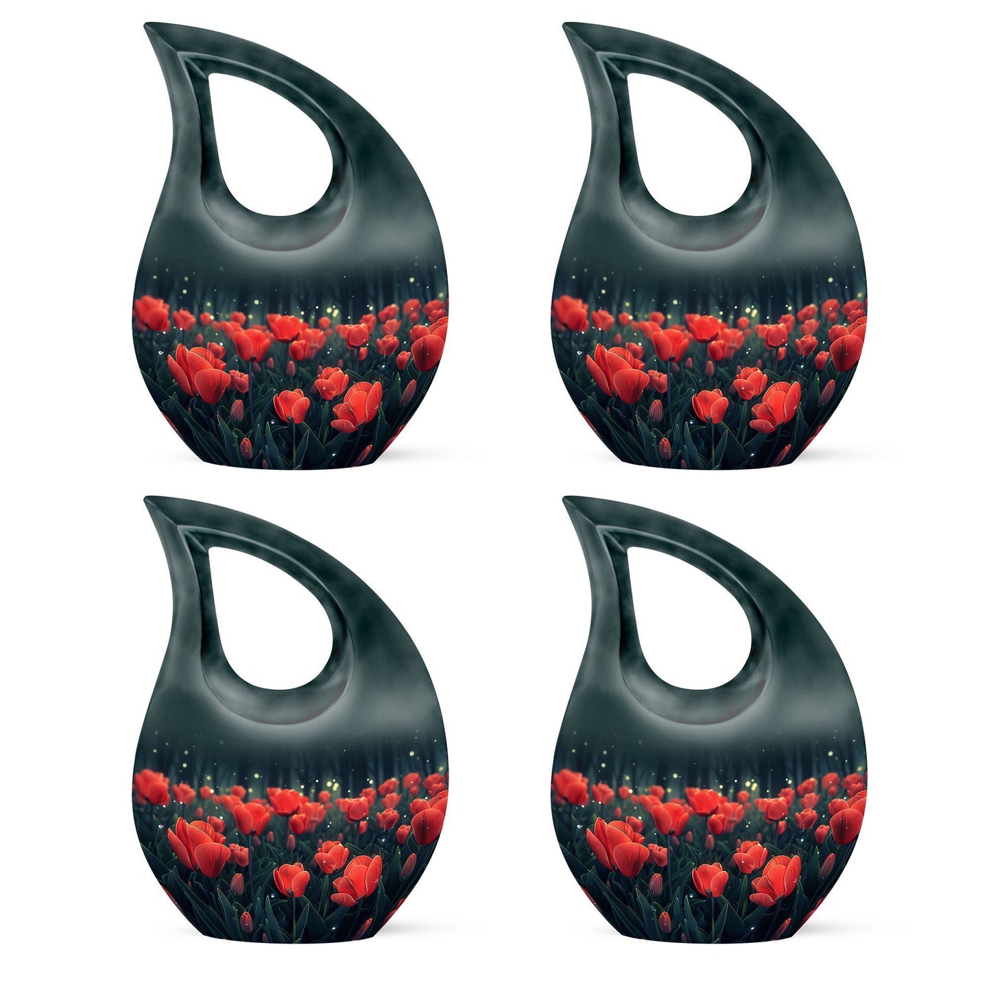 Tulip themed urn for ashes
