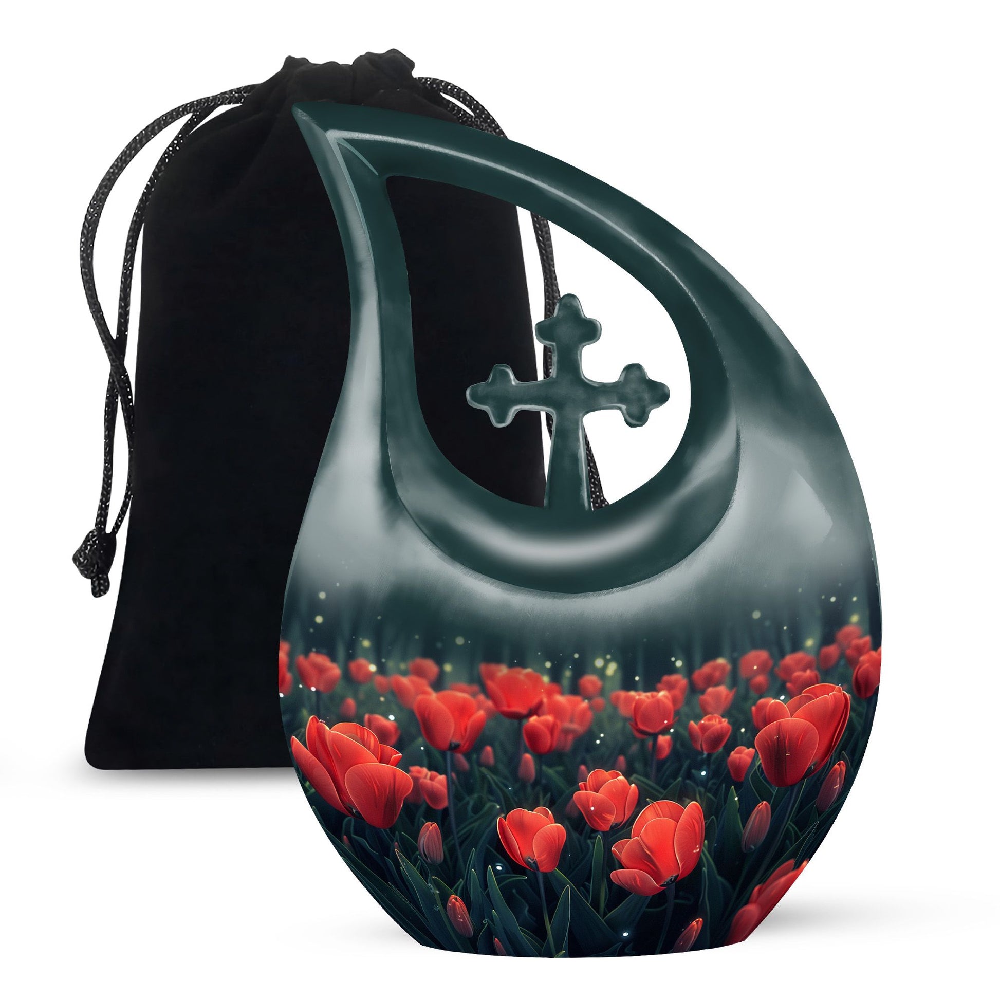 Tulip Theme Large Urn 10 Inch