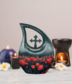 Tulip themed urn for ashes
