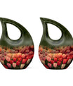 Large Tulip Urn, memorial cross drop design Urn