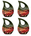 Large Tulip Urn, memorial cross drop design Urn