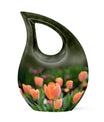 10-inch aluminium Tulip urn