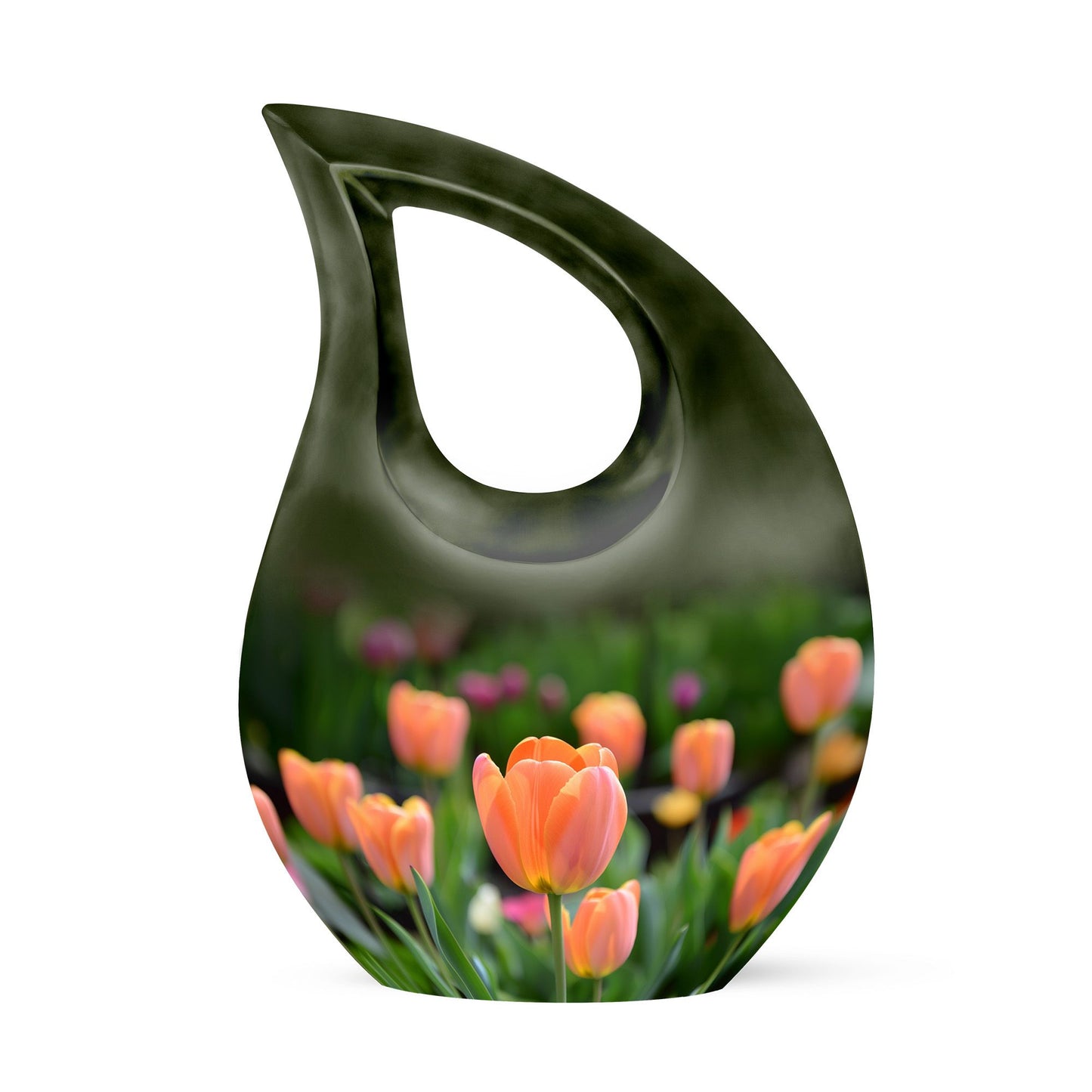 10-inch aluminium Tulip urn