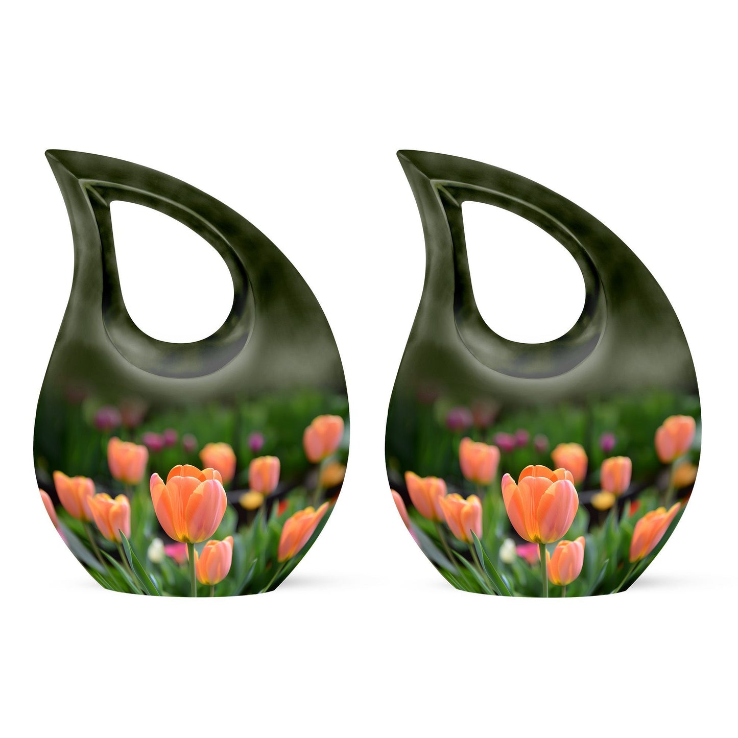 10-inch aluminium Tulip urn