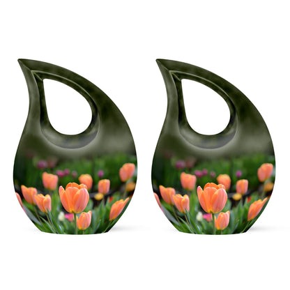 10-inch aluminium Tulip urn