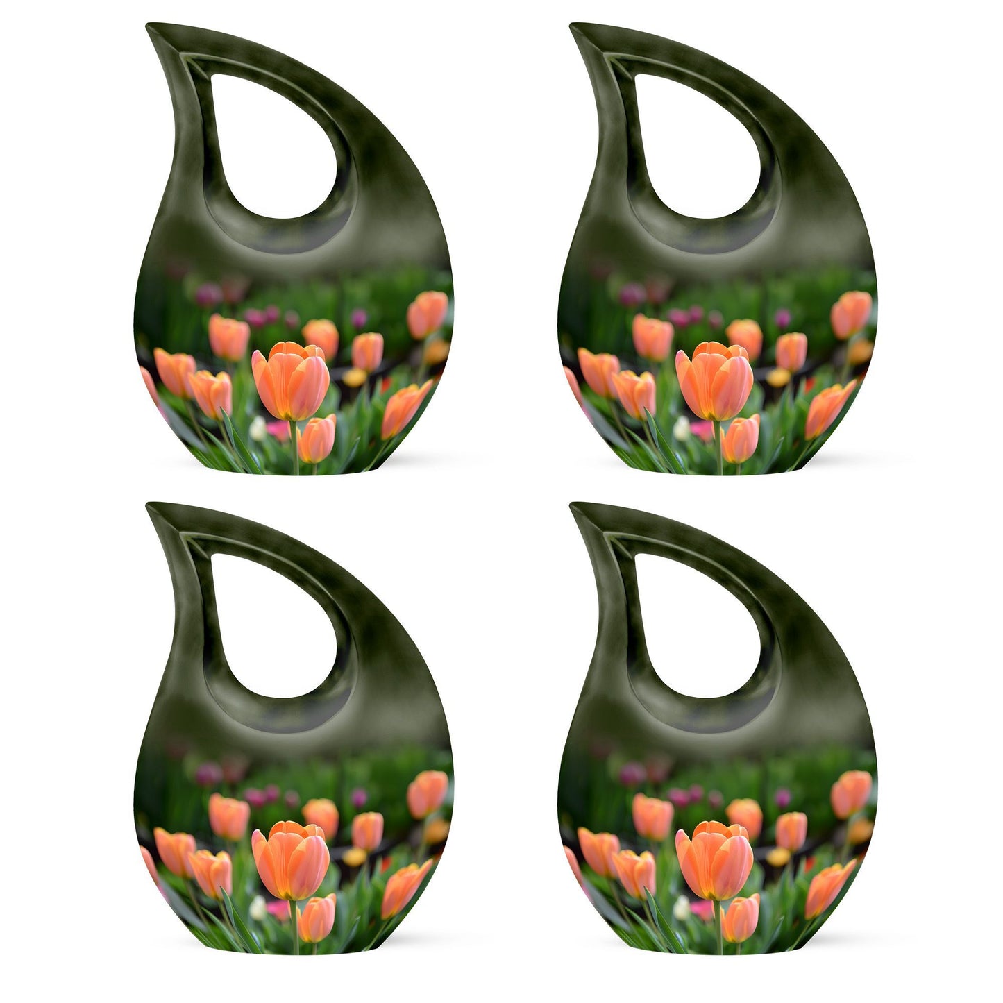 10-inch aluminium Tulip urn