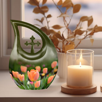 10-inch aluminium Tulip urn