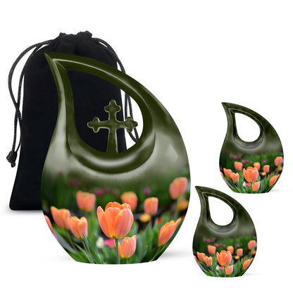 10-inch aluminium Tulip urn
