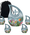 10 Inch Tulip Urn, Metal Cremation Urn