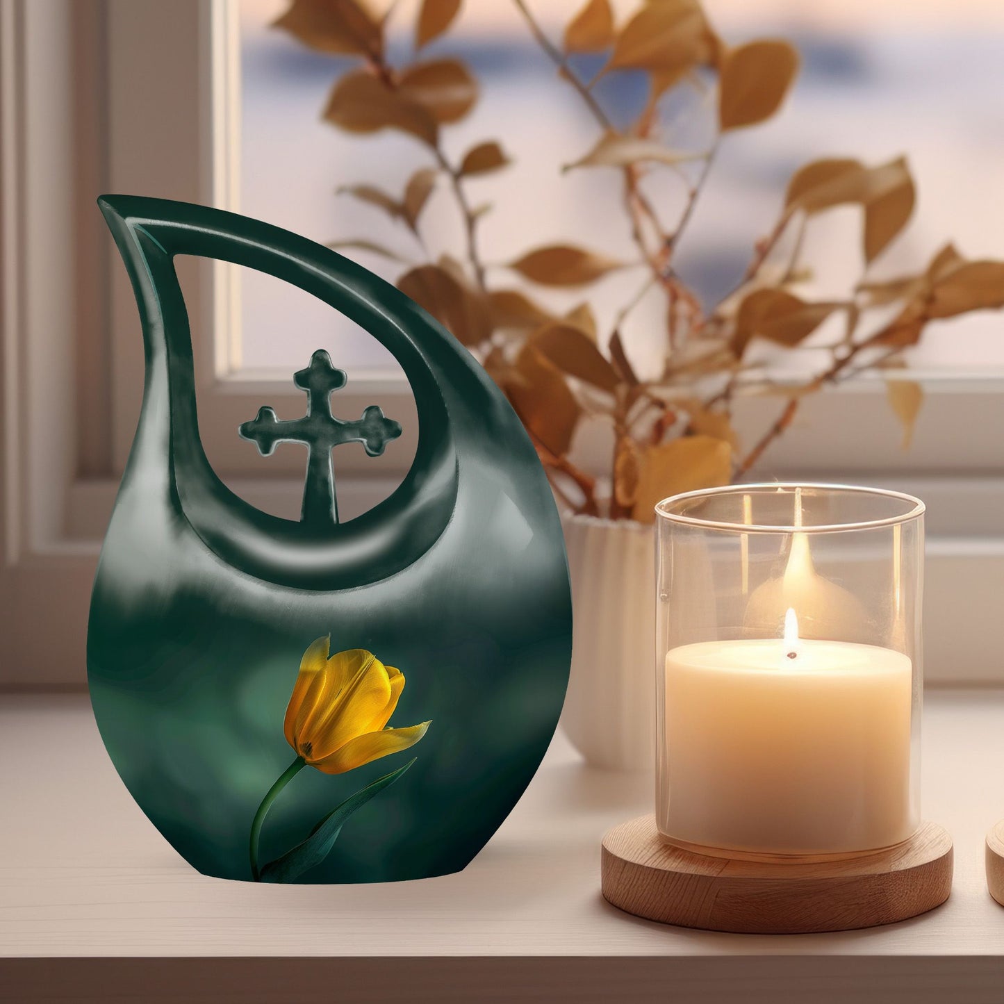 Affordable 10-inch tulip urn