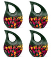 10 inch Tulip themed Cross drop design urn