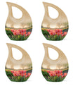 10 Inch Tulip-themed Cross Drop Urn