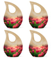 Tulip Theme 3 Inch Keepsake Pack of 4