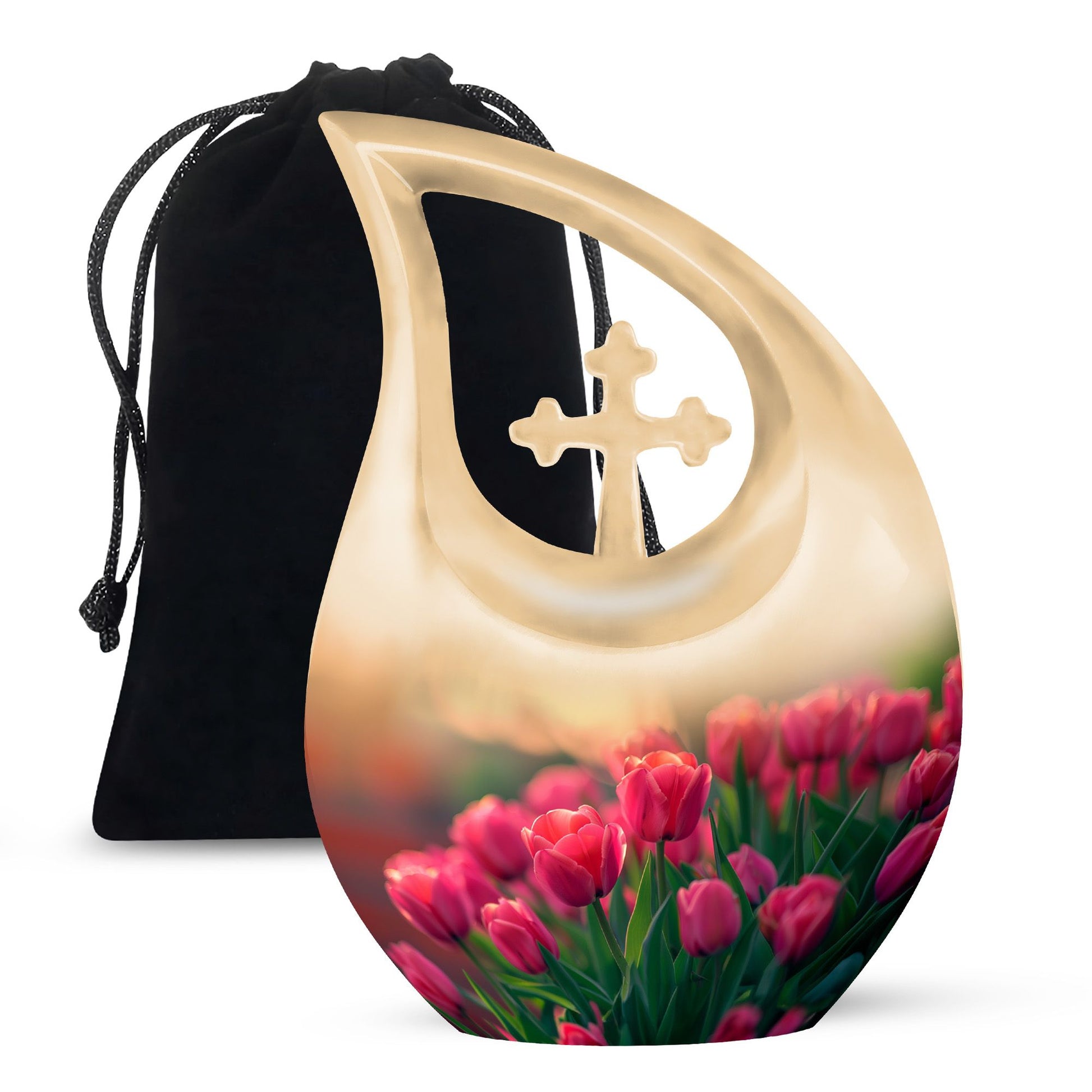 Tulip Theme Large Urn 10 Inch