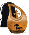 Horse Theme Large Urn 10 Inch