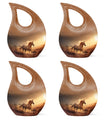 Horse Theme 3 Inch Keepsake Pack of 4