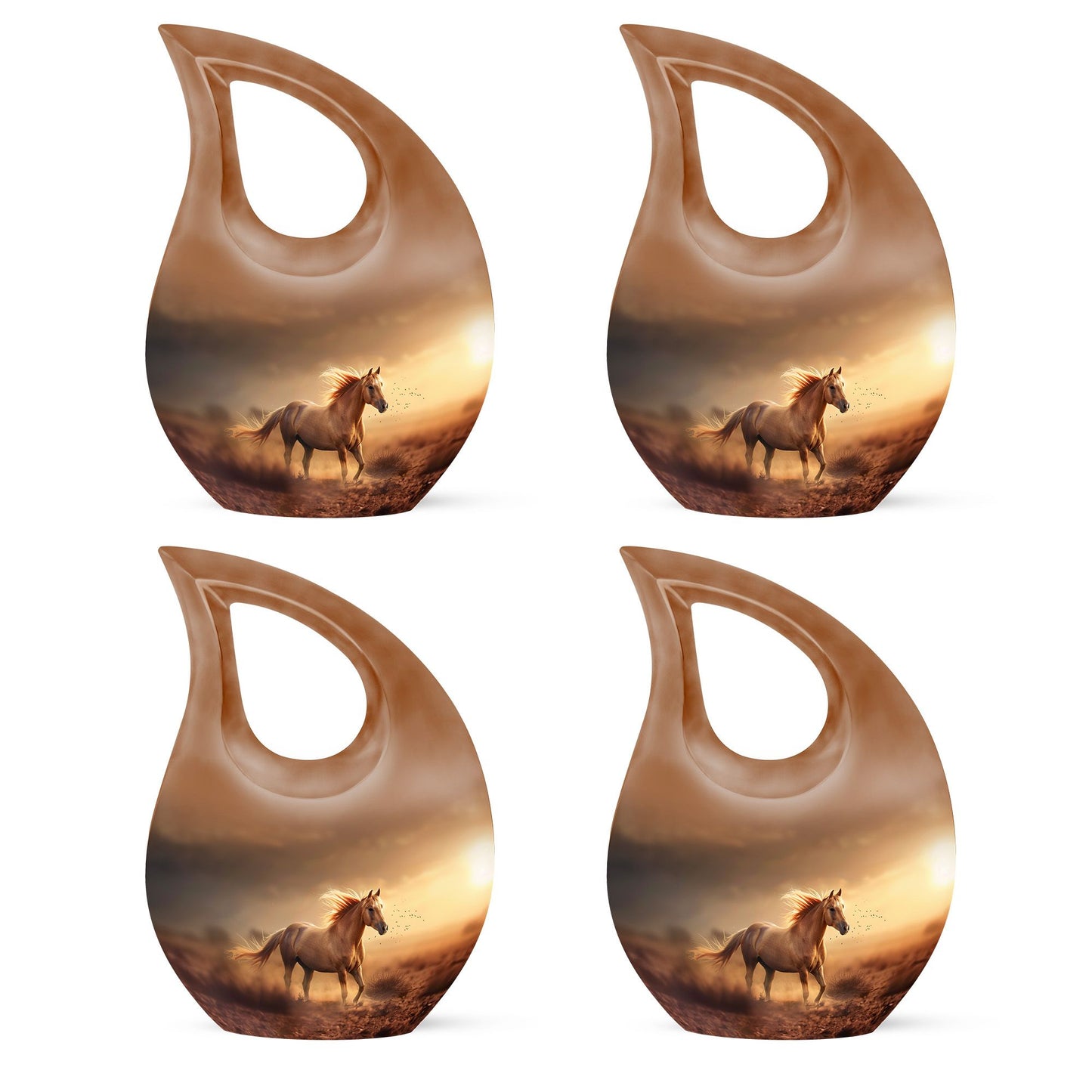 Horse Theme 3 Inch Keepsake Pack of 4