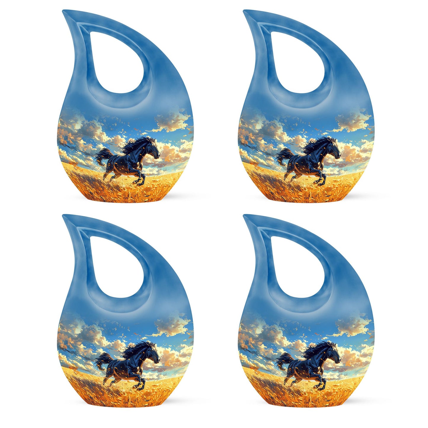 Horse Theme 3 Inch Keepsake Pack of 4