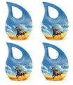 Horse Theme 3 Inch Keepsake Pack of 4