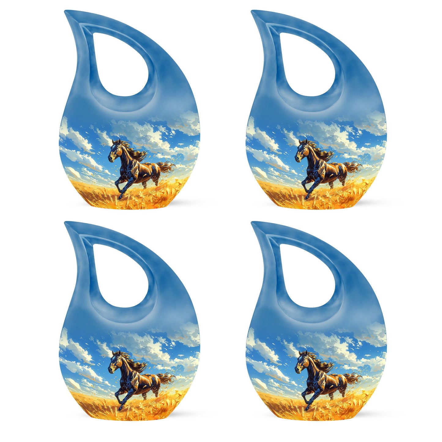 Horse Theme 3 Inch Keepsake Pack of 4
