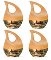 Fishing Theme 3 Inch Keepsake Pack of 4