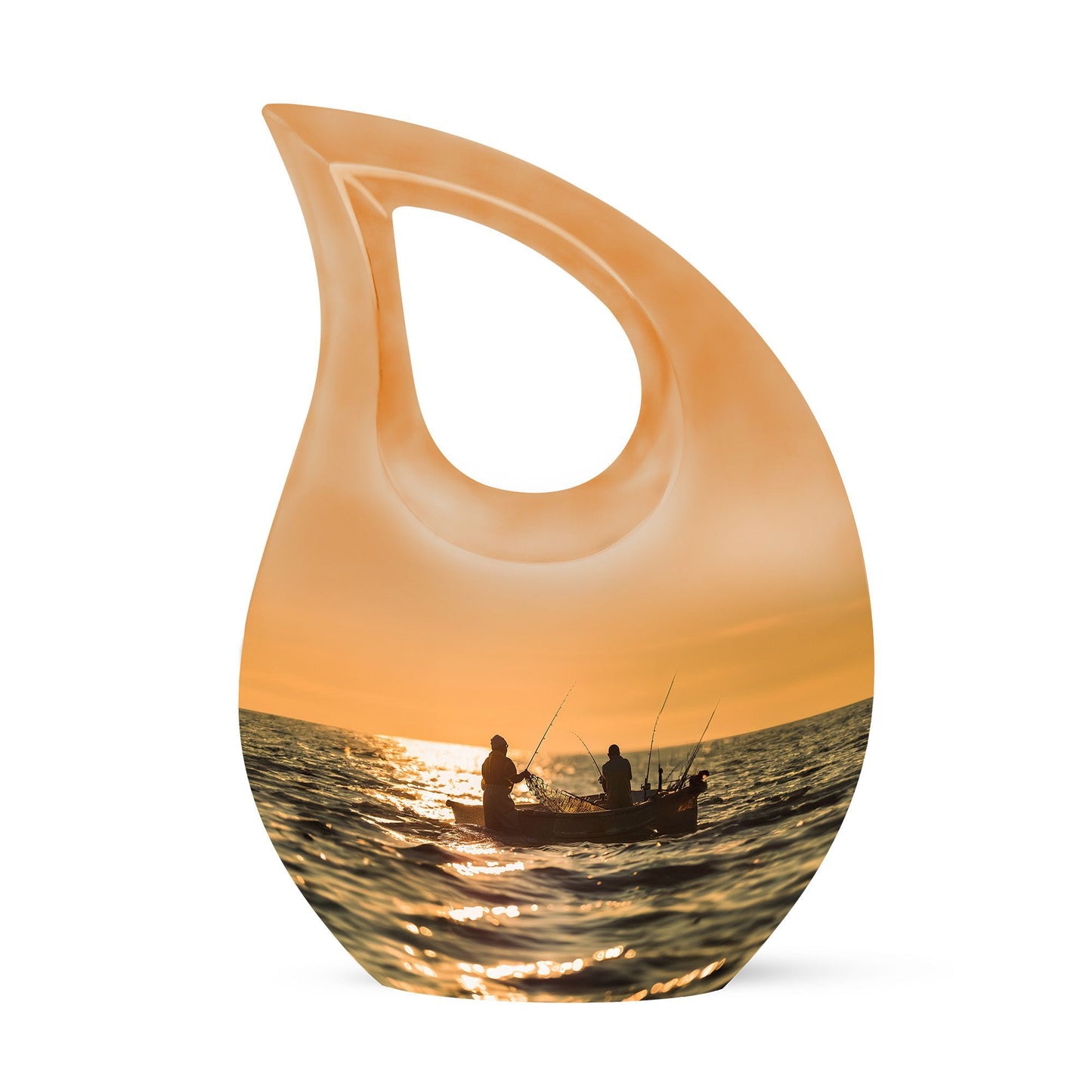 10 inch affordable fishing cremation urn