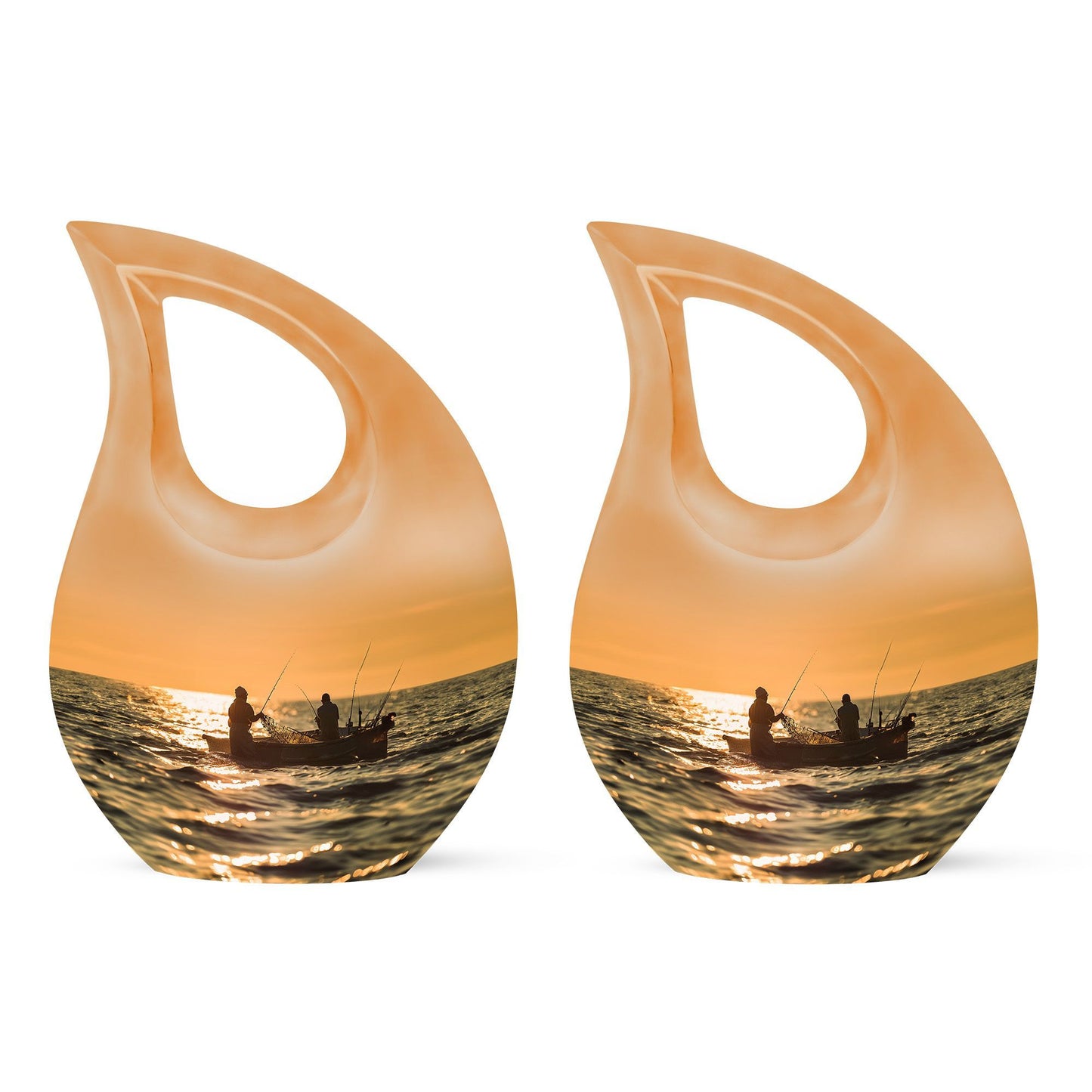 10 inch affordable fishing cremation urn
