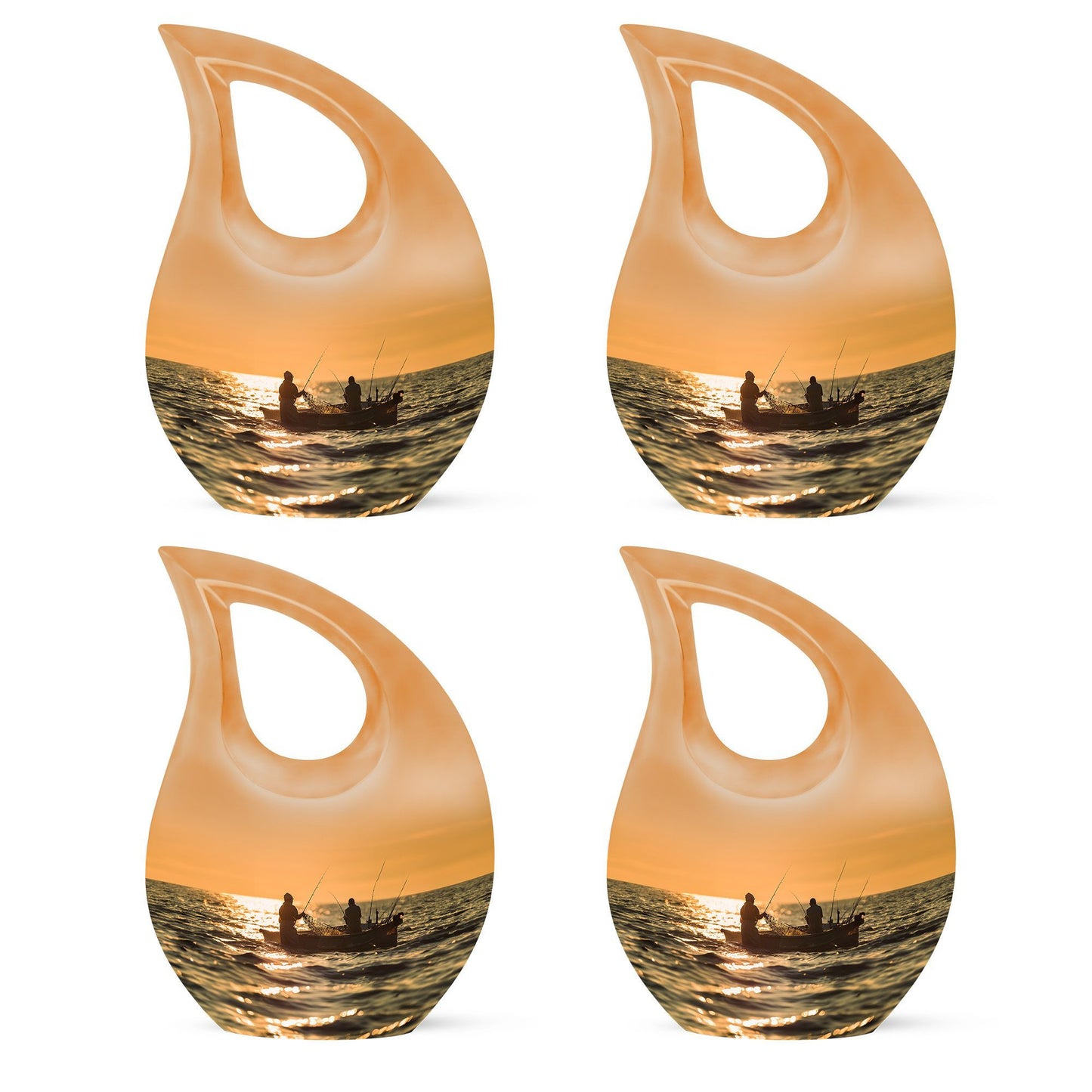 10 inch affordable fishing cremation urn