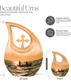 10 inch affordable fishing cremation urn