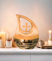 10 inch affordable fishing cremation urn
