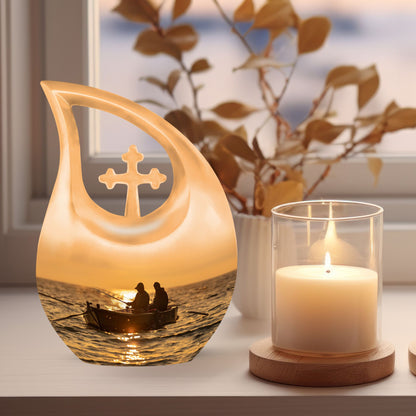 10 inch Cross Drop Fishing Urn